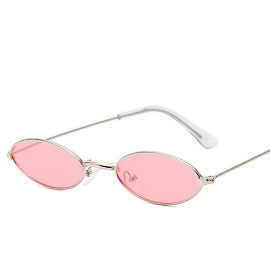 Back 2 the Future 90'S Vibes Pink Oval Sunglasses