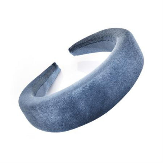 Blue Handmade Velvet Headband