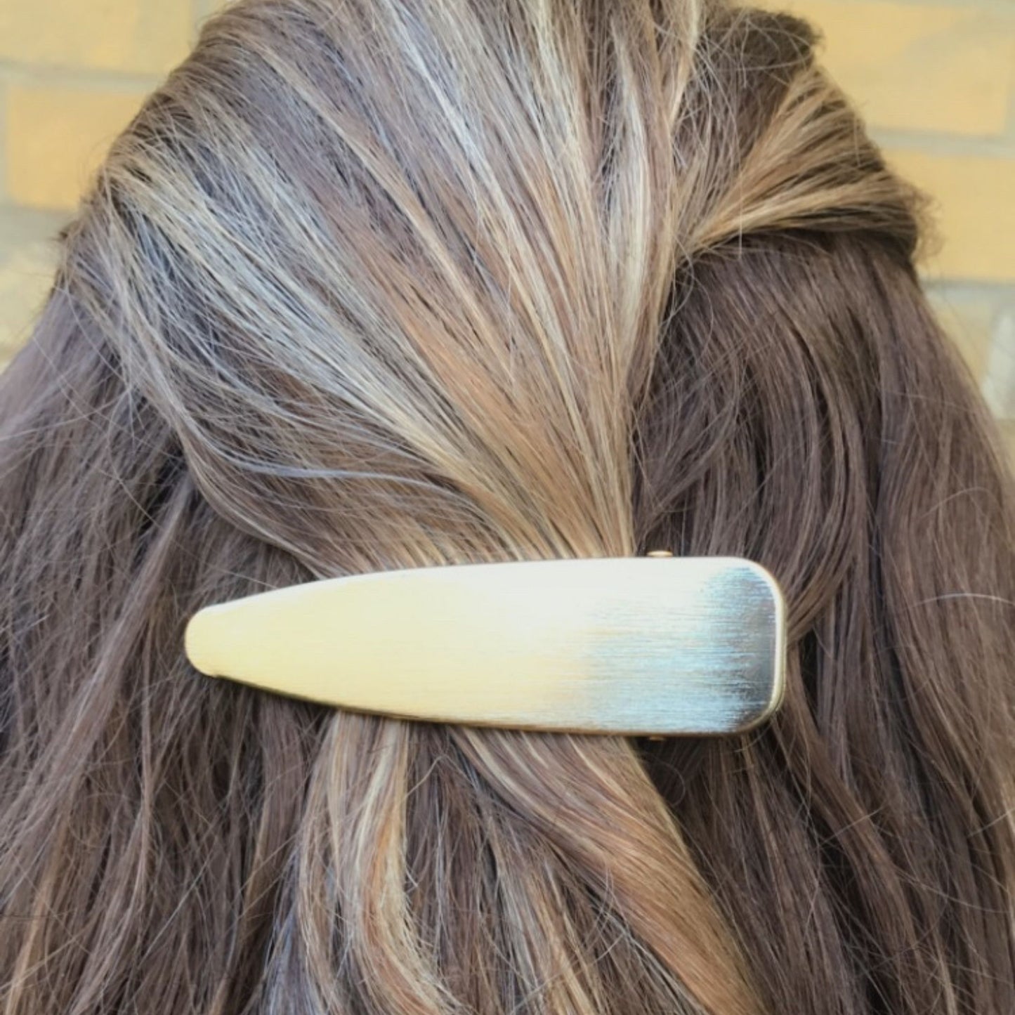 Brushed Gold Hair Slide