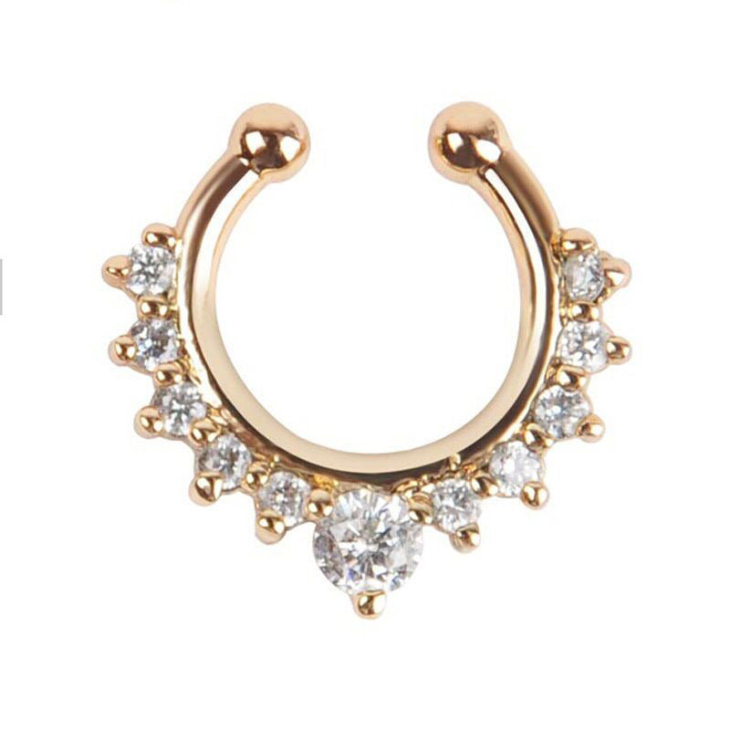 Sparkle 14K Silver Plated Nose Ring