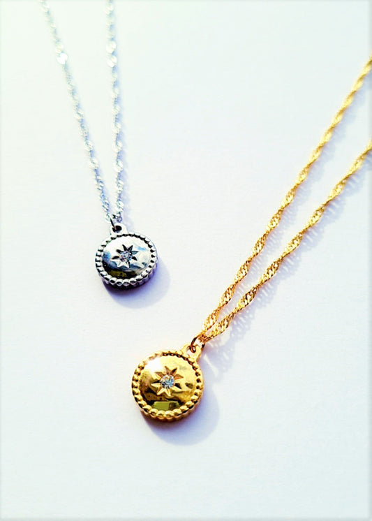 Friendship Last Forever 18K Gold Circle Necklace