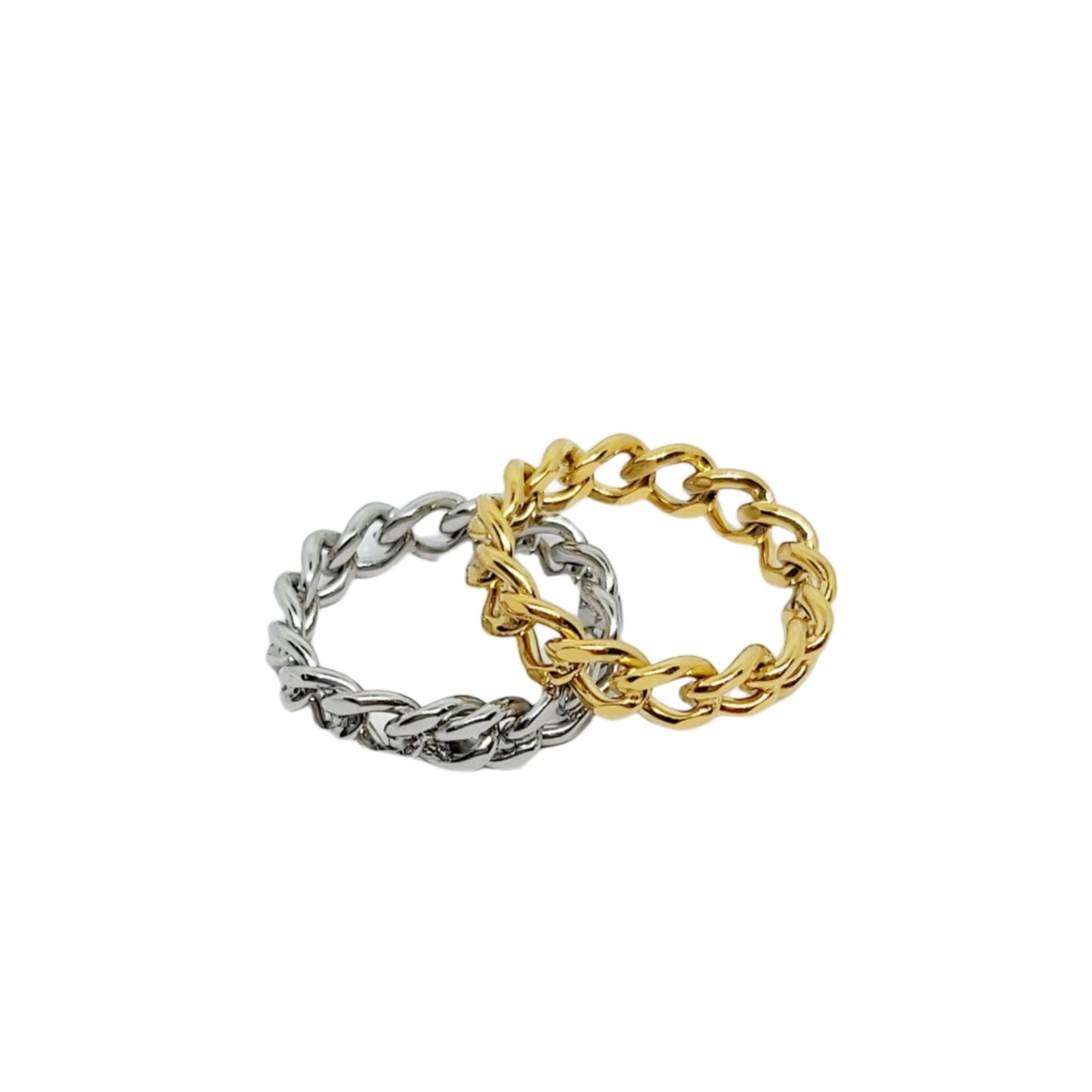Rockstar Gold Plated Curb Chain Ring