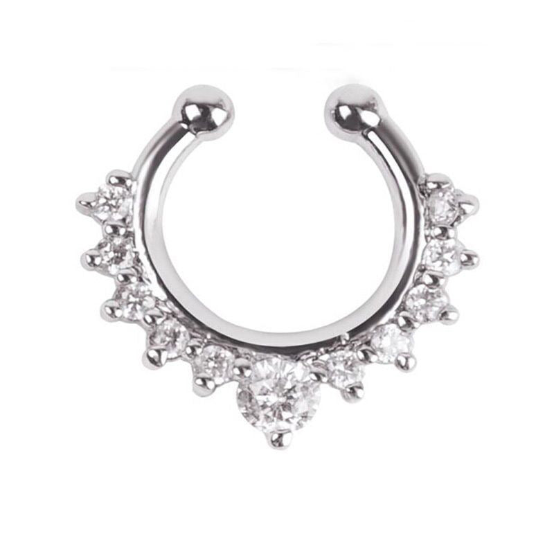 Sparkle 14K Silver Plated Nose Ring